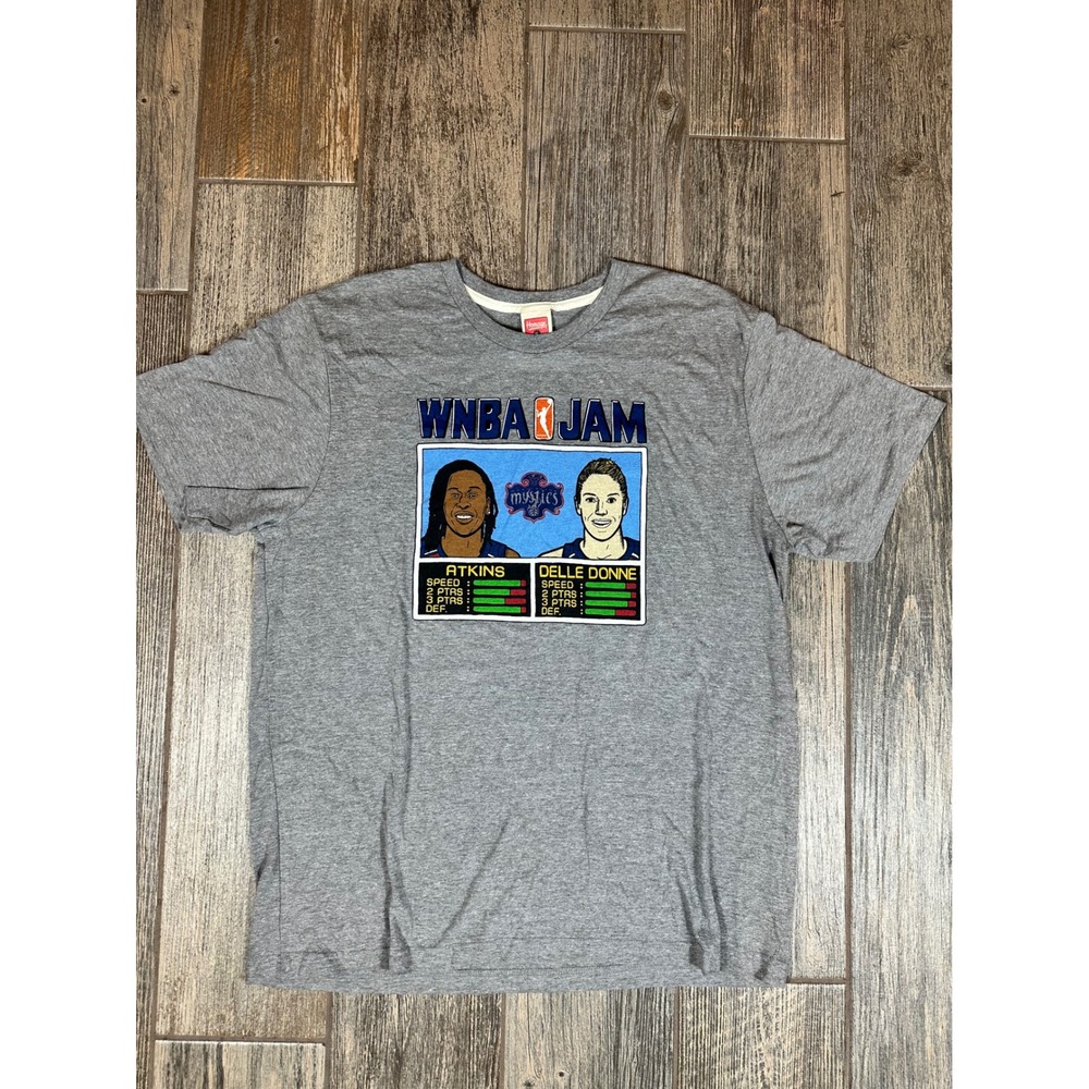 WNBA Jam‎ Homage Mystics Atkins & Delle Donne Graphic Tee T-Shirt XL